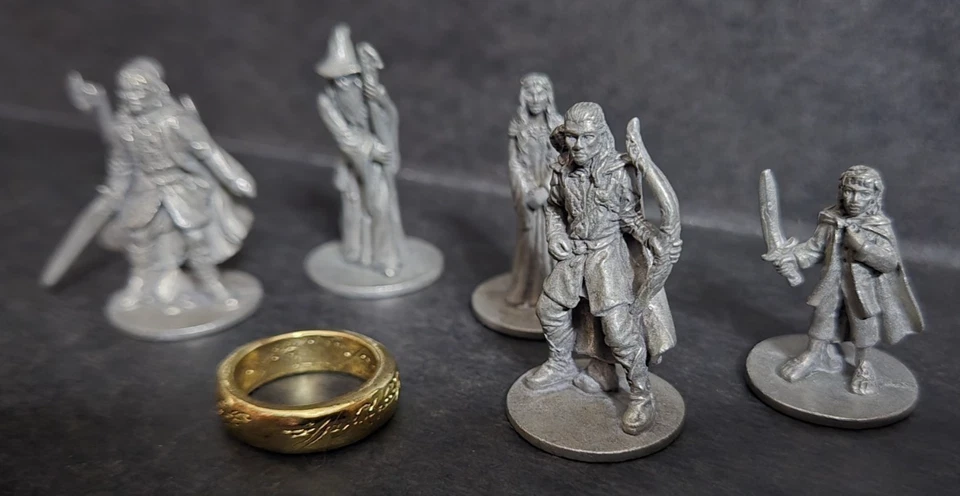 Lot of 6 Monopoly Lord of The Rings TRILOGY Edition Tokens & Ring, Parts Pieces - Image 3 of 4