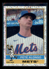 2025 Topps Heritage - Pete Alonso #374 Chrome Silver Sparkle Refractor