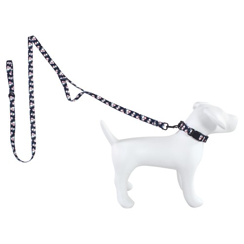 Unisex Pet Collar and Leash Set, Floral, Small - Picture 3 of 3