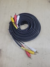 25ft 3RCA Male to Male Composite Extension Audio Video AV Cable Yellow Red White