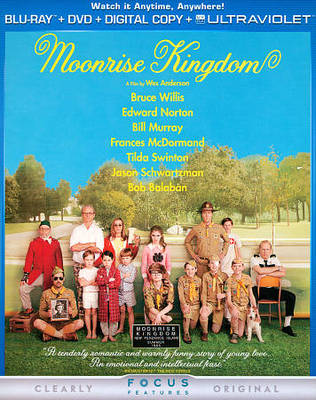Moonrise Kingdom (Blu-ray/DVD, 2012, 2-Disc Set) w/Slipcover - Case Damage
