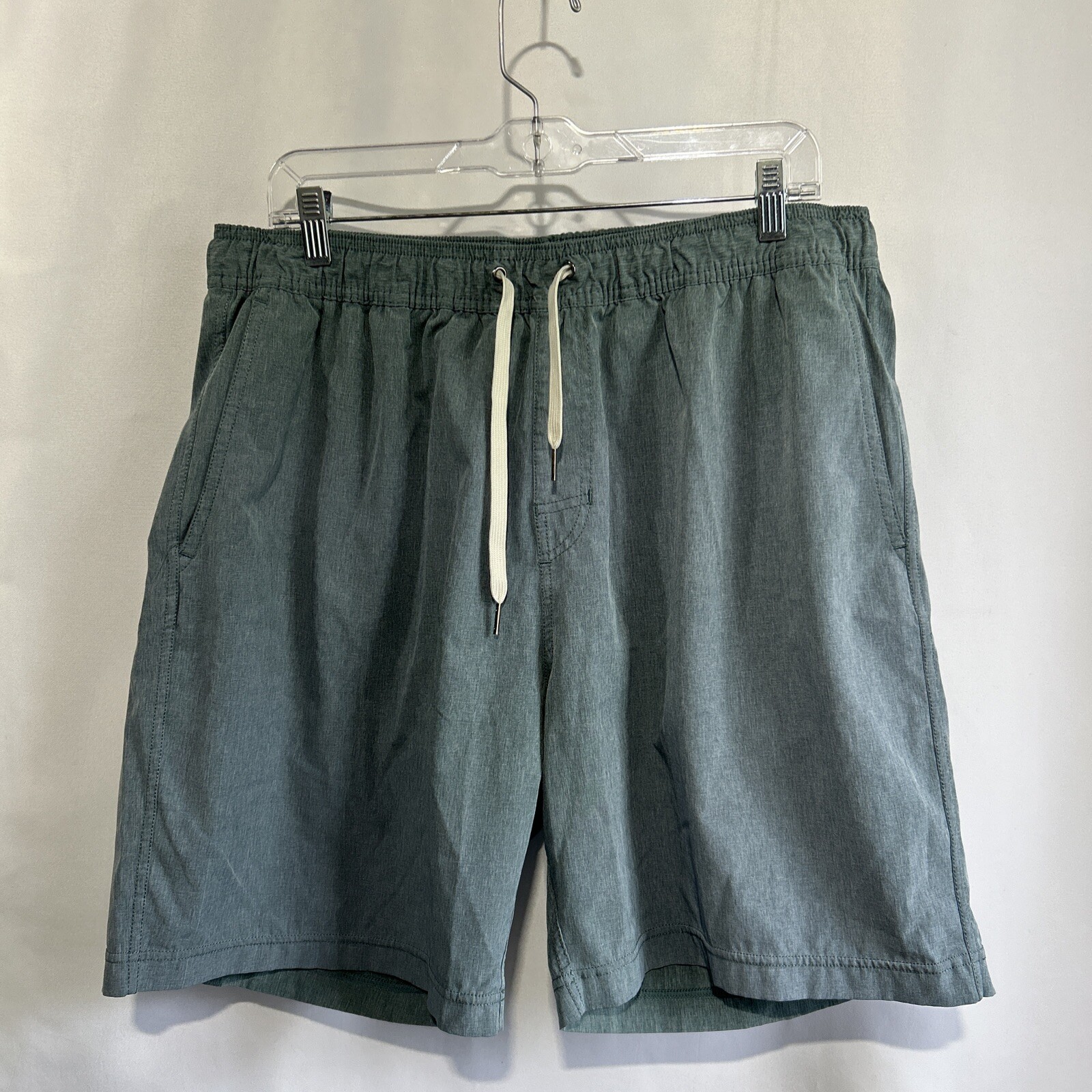 Fair Harbor Swim Shorts Mens 2XL Grayish-Blue secure pocket Trunks Lined