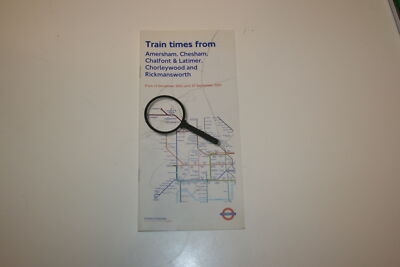 London Underground Chiltern Railways Fahrplan Dez 2002 - Sept 2003