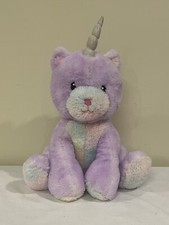 FAO Schwarz Glow Brights Kittycorn 15" Plush Unicorn Cat 2020 Toy Plush w/Sound