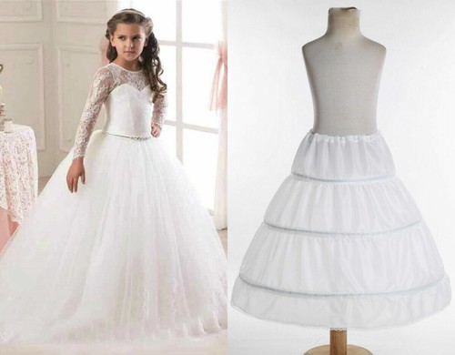 Kinder Reifrock heiß Petticoat Mädchen Unterrock Braut Krinoline Gemütlich BJ - Bild 5 von 5