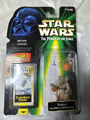 Star Wars POTF Episode 1 Flashback Photo ''YODA'' Action Figure 1998 MOC NEW