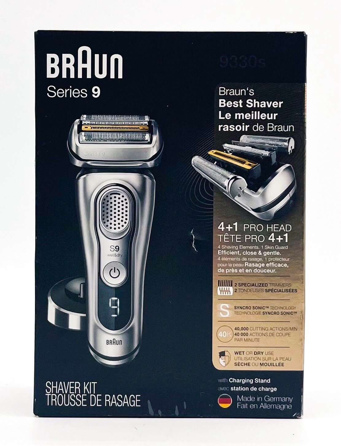 Braun 9330S Series 9 Wet/dry Shaver With Charging Stand for sale online
