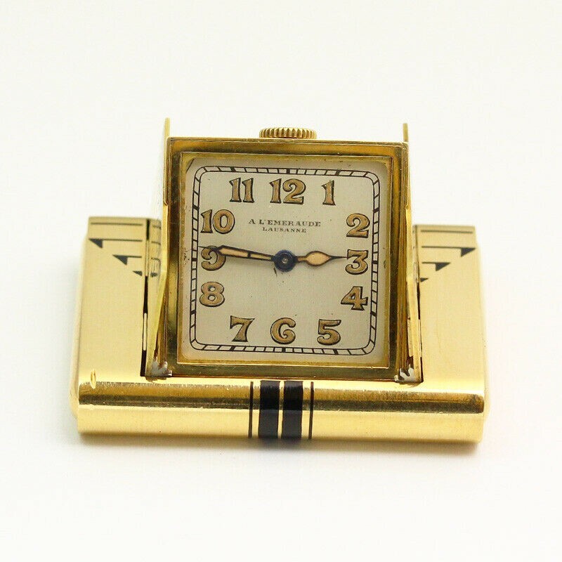 VACHERON CONSTANTIN / VERGER FRERES ART DECO CLOCK CIRCA 1925
