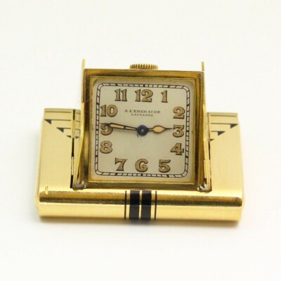 VACHERON CONSTANTIN / VERGER FRERES ART DECO CLOCK CIRCA 1925