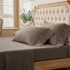 PURE ERA Jersey Knit 4pc Bed Sheet Set 100% T-Shirt Cotton Soft Comfy