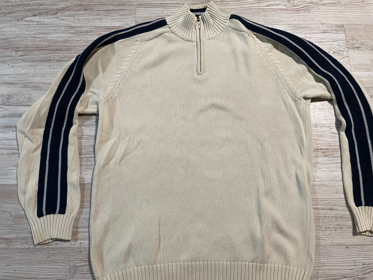 American Rag 1/4 Quarter Zip Knit Sweater Men's XL Long