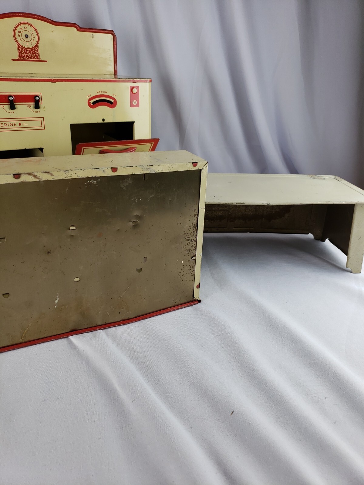 Vintage Wolverine 1950s Tin Litho Toy Kitchen Hutch Stove Rustic eBay