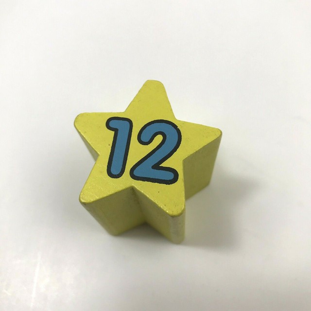 Melissa And Doug Shape Sorting Wooden Clock Replacement Piece 12 Parts