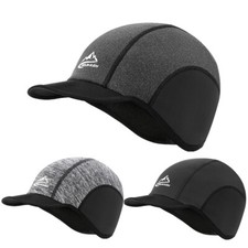 Winter Beanie with Short Visor Men Women Earflap Brim Peaked Cap Headwear Hat