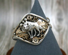 *HBY Sterling Navajo (Harry B Yazzie) 2 Tone Cuff Bracelet 33.0g — photo 2