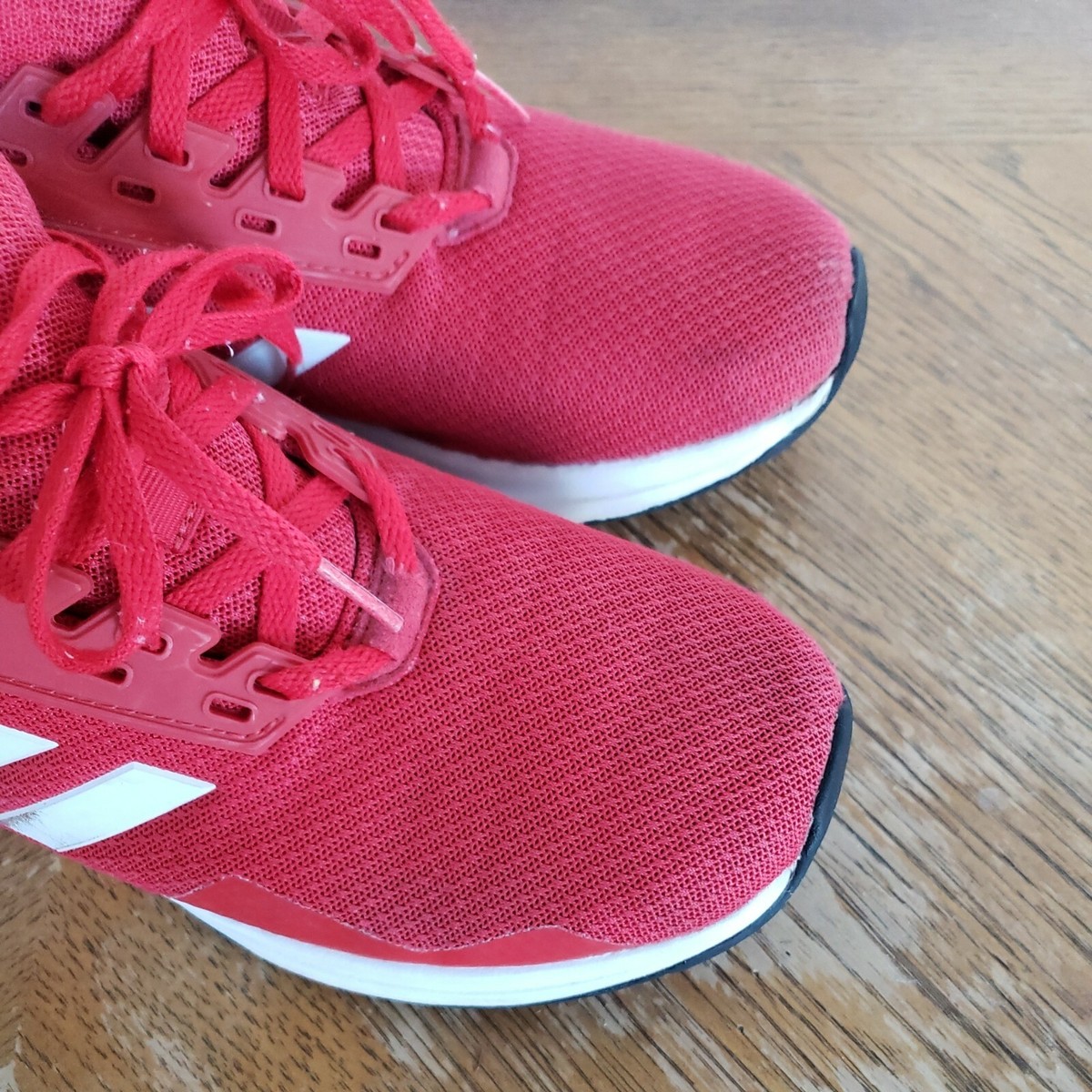 Adidas Kids' Duramo 9 Running Shoe Size 6.5 Low Top Red Mesh Sport Laces |  eBay