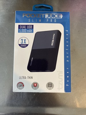 5000 mah slim pro pocket juice portable power bank