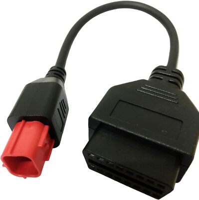 for Euro5 Adapter 6 Pin Motorrad Bike Diagnose OBD Motorcycle 6pin to black 