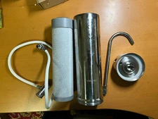 Vortopt Countertop Filtration System   Stainless Steel 1 Filter Included