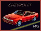 1984 Chevrolet Cavalier Convertible, Red, Refrigerator Magnet, 42 Mil Thick