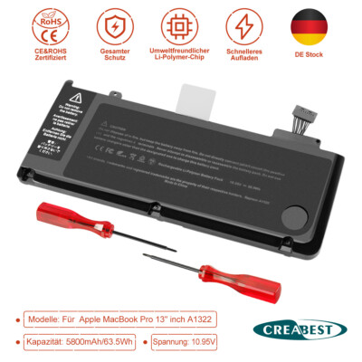 5799mAh A1322 A1278 Akku Für Apple MacBook Pro 13'' Mid 2009 -2012 Late 2011