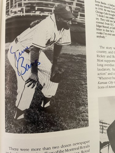 Negro Leagues Book Autographed by 62 Willie Mays Hank Aaron Banks Doby Stone - Picture 10 of 17