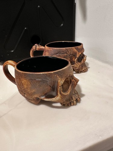 Skull coffee, cup, and Expresso shot glass. Hand made - Picture 12 of 15