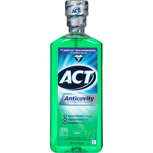 Act Anticavity Fluoride Mouthwash, 18 oz. Mint Flavor, 1 Each