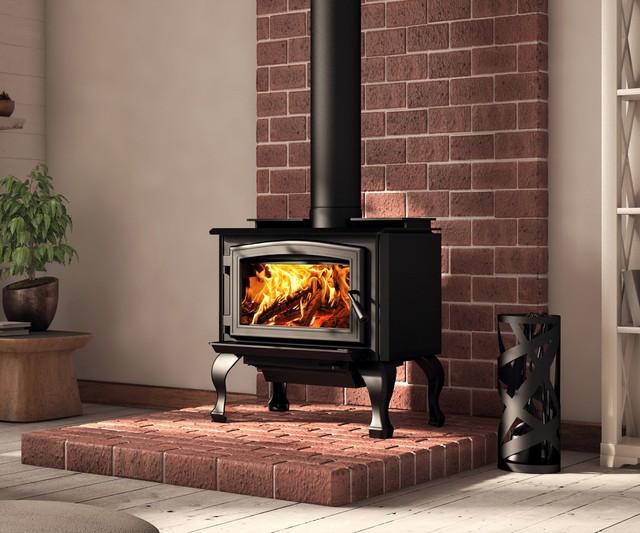 Osburn 1100 Wood Stove Standing Legs Or Pedestal Modern Simple