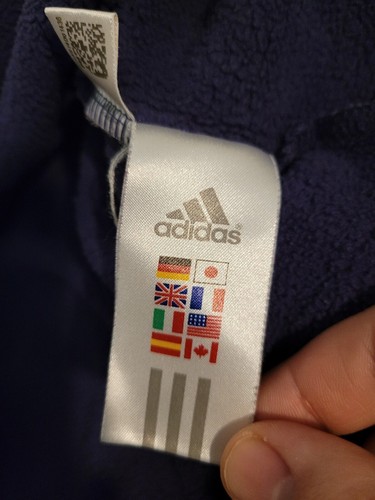 Adidas Womens Hoodie Sweatshirt Purple Pink Size Large Made In 2006 Look - Picture 10 of 13