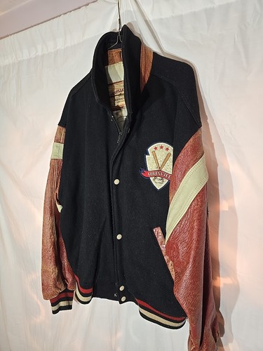 Vintage Louisville Slugger Wool and Leather Varsity Jacket Size Large - Picture 10 of 12
