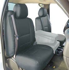 For 03-06 Chevy Silverado S.leather Custom Made Fit 2 Front Seat Covers Charcoal For 03-06 Chevy Silverado S.leather Custom Made Fit 2 Front Seat Covers Charcoal