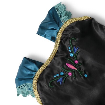 Anna Frozen Princess Coronation Green Dress Up Set Girls Costume Fast  Shipping | eBay