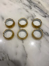 O & E. G. Royal Austria Porcelain Gold Gilt Open Salt Dip Cellars - Lot of 6