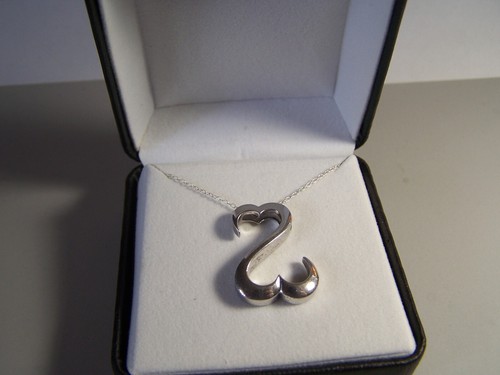 CIONDOLO E CATENA KAY JEWELERS JANE SEYMOUR GRANDE DOPPIO CUORE APERTO - Foto 2 di 9