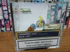 Pokemon Meme 1 Encounter Handmade Diorama - Gameboy Gaming/Retro Cube - Fanart