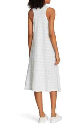 THE GREAT. Striped Lightweight Cotton U-Line Swing Tank Racerback Dress 1 S  4/6 | eBay