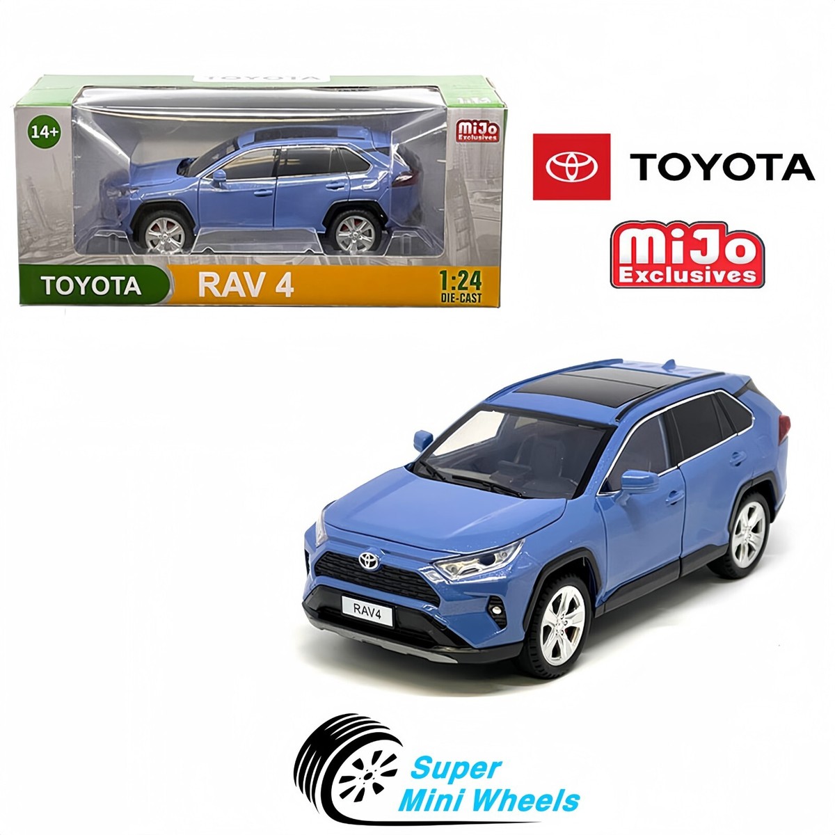 Toyota Rav4 Hybrid XSE Blue 1:24 - MiJo Exclusives | eBay
