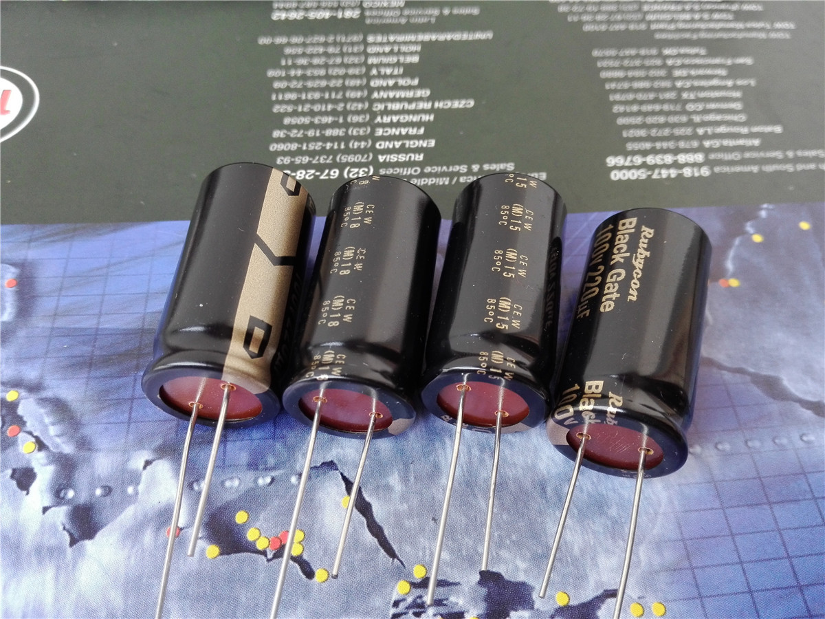 Black Gate Capacitor STD 100V 220uF one pair (2pcs) NOS FOR
