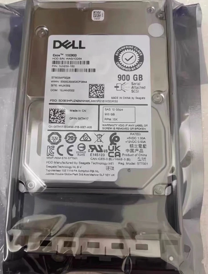 ST900MP0026 Dell XTH17 0XTH17 900GB 15K 2.5" SAS 12Gbps HDD v6 14G 15G 16G - Image 2 of 2