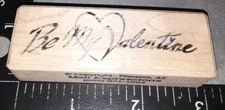 Be my valentine, heart,mail expression,B726, rubber, wood.