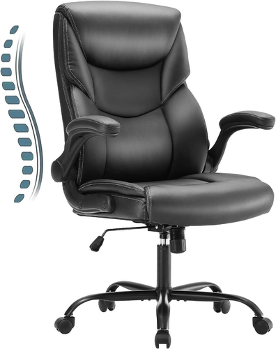 Ergonomic Computer Gaming Office Chair, Heavy Duty Task Desk Swivel Rolling Chai