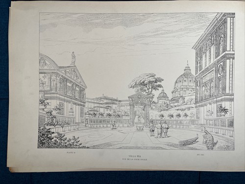 La Vatican & Basilique St. Pierre 70 Vintage Architectural Prints Letarouilly - Picture 8 of 16