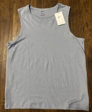 NWT Nike Men's Dri-FIT Primary Versatile Fitness Tank Top Gray DV9833-493. A4