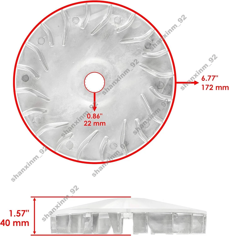 Embrague de accionamiento primario para Yamaha Kodiak 400 4x4 YFM400F 5GH-17620-00-00 Foto 4 de 4