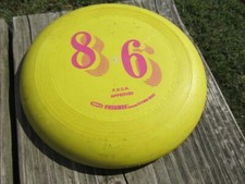 1984 Wham-O 86 Frisbee Golf Disc 173 gram Vintage w/Discovering the world stamp