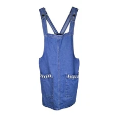 The Overall Dress Size 6 Denim Stitching Blue Casual Picnic