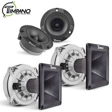2x Timpano Horn Drivers  Bullet Super Tweeters TPT-D250X HL11-25 TPT-ST2 BLACK