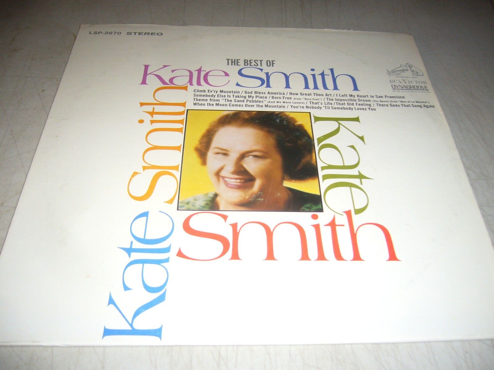 THE BEST OF KATE SMITH LP NM RCA Victor LSP-3970 1968