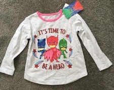 PJ Masks – It’s Time to Be a Hero T shirt, size 2 , long sleeve, new with label